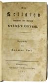 KANT, IMMANUEL.  Die Religion innerhalb der blossen Vernunft.  1793